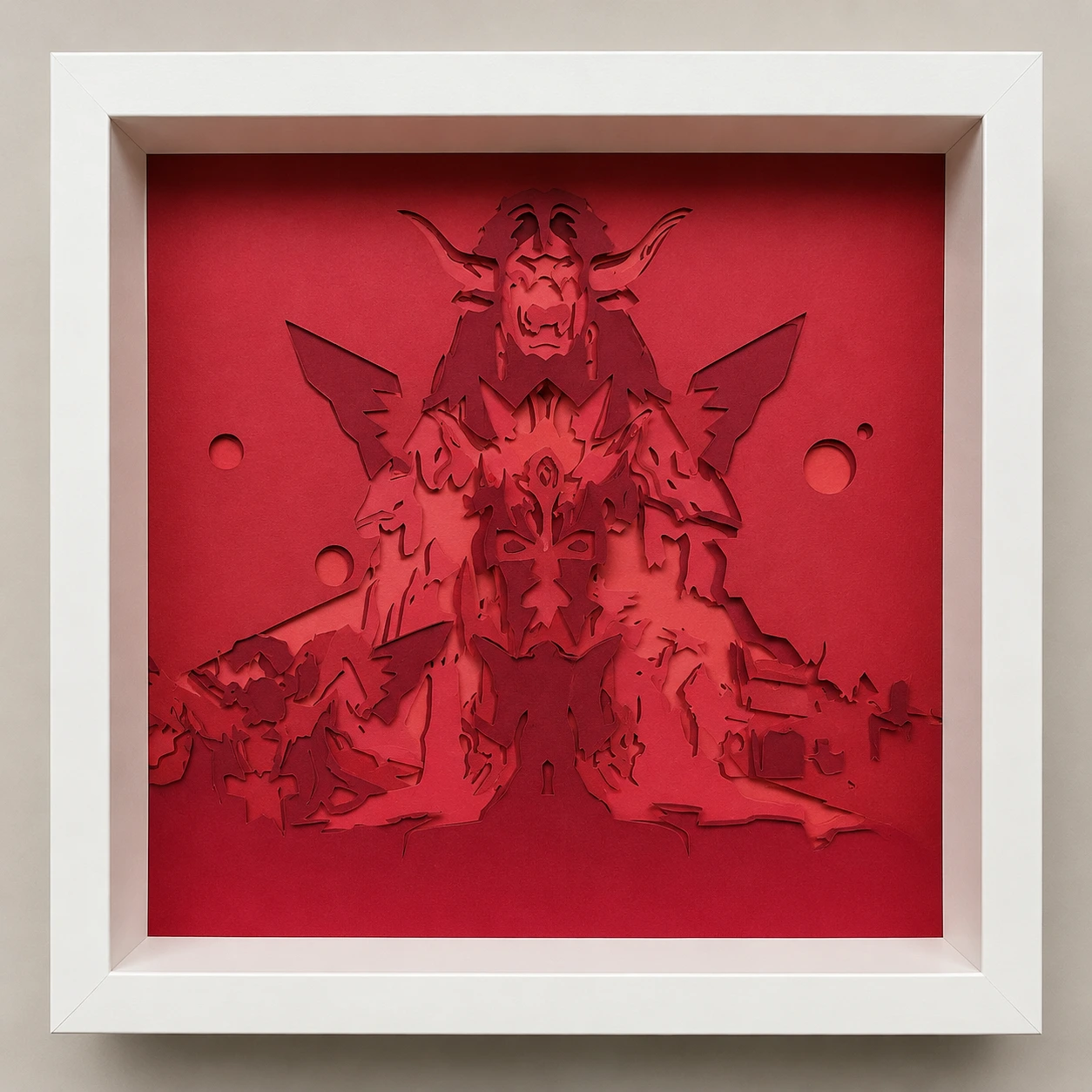 Cuadros papercut en capas